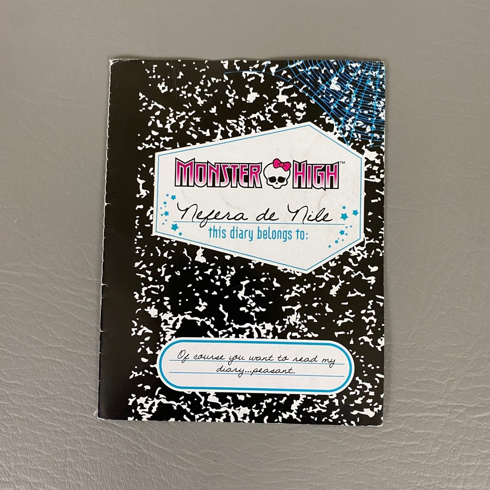 Monster High‎ Nepra de Nile Diary Journal School Monster High Mattel 2011
